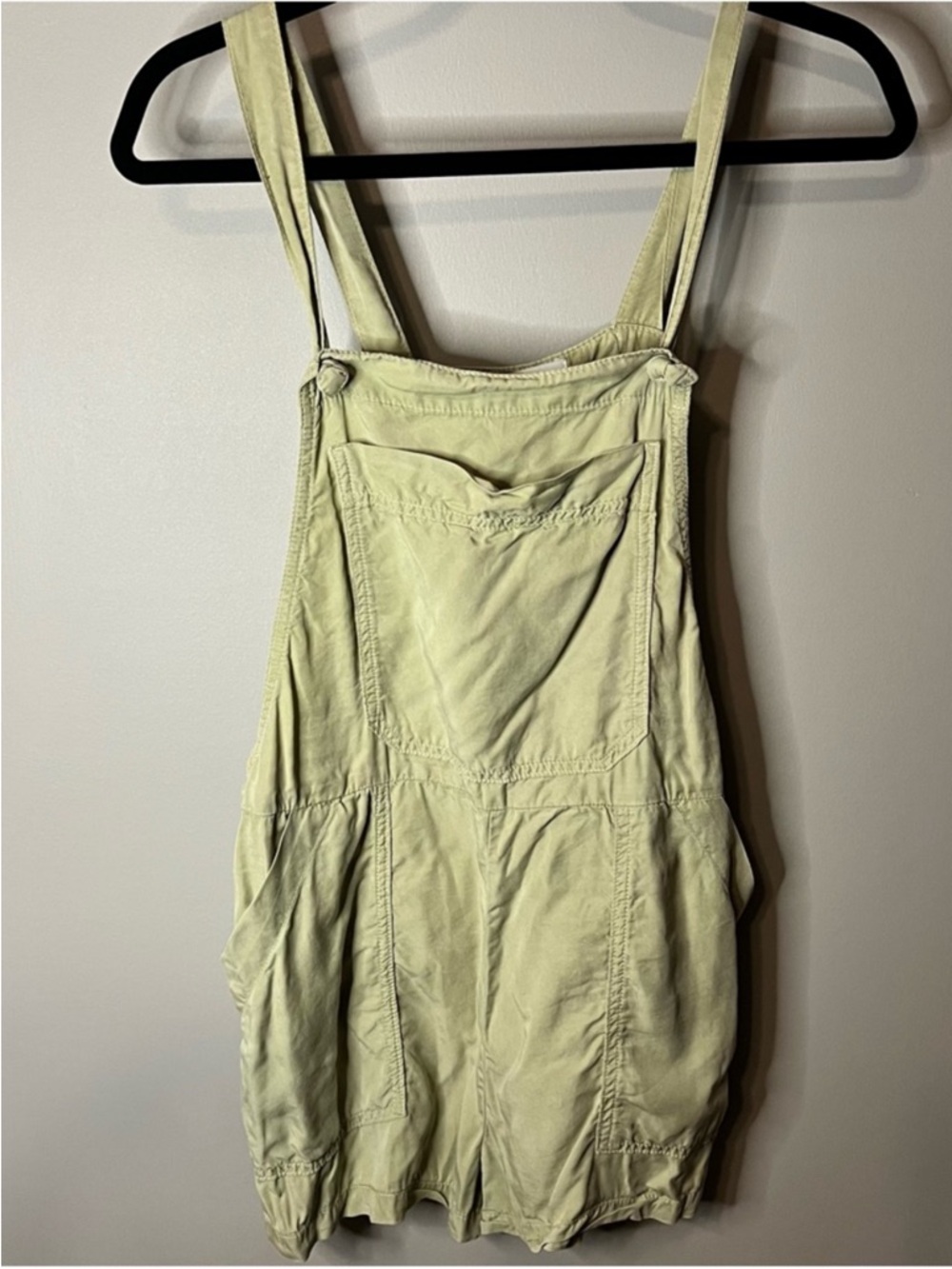 BDG urban outfitters Light Green Cotton Short Overalls Romper